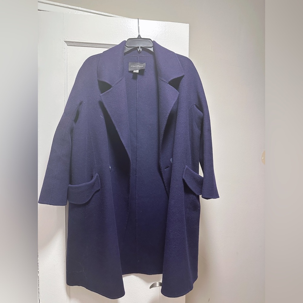 Wool Coat / 100% Wool / Color Indigo